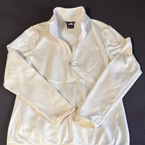 The North Face Cream Quarter-Zip Fleece- Medium T-104